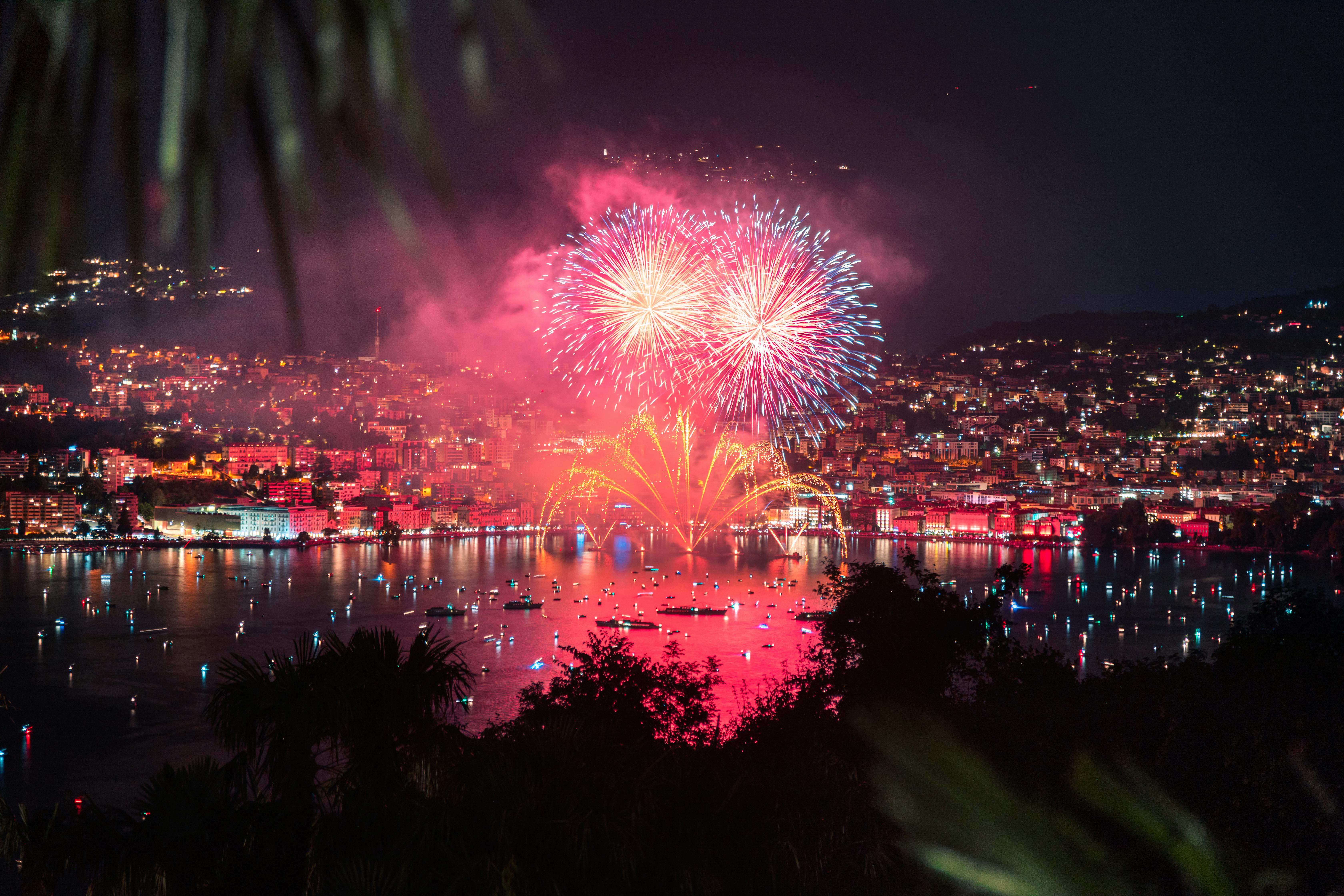 Feux d'artifice spectaculaire