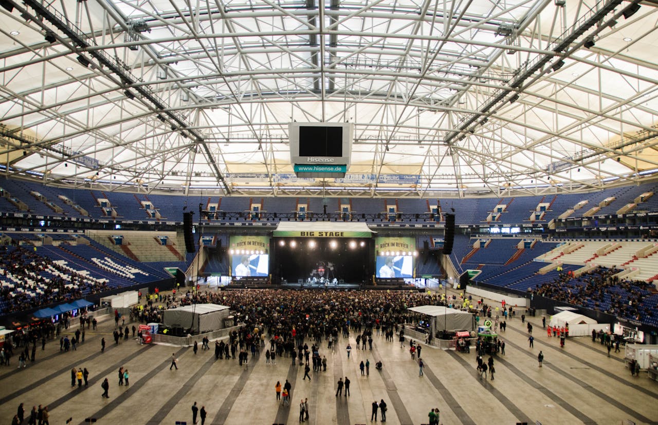 Organisation d'un concert dans un grand stade